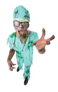 Zombie Doctor Scrubs Costume Adelaide