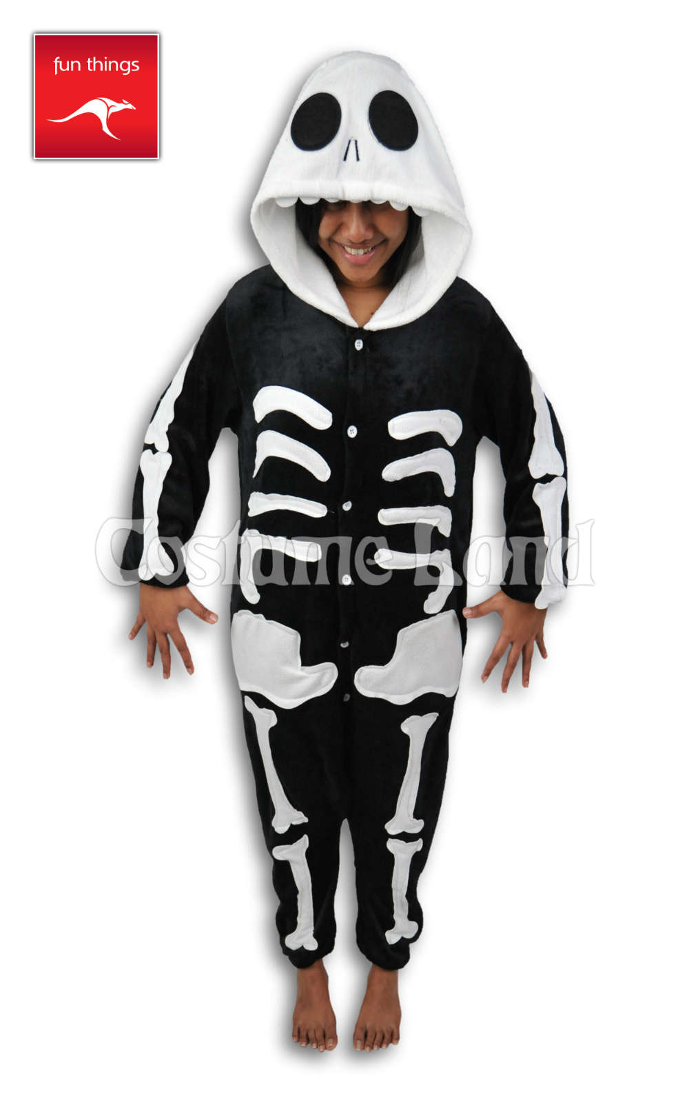 Skeleton Onesie - Costume Land