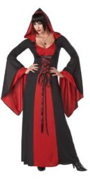 Deluxe Hooded Robe - Red Deluxe Hooded Robe Costume Adelaide