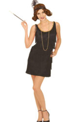 Flapper Dress, Wig & Accessories
