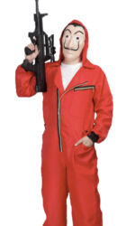 Unisex Money Heist Jumpsuit & Mask